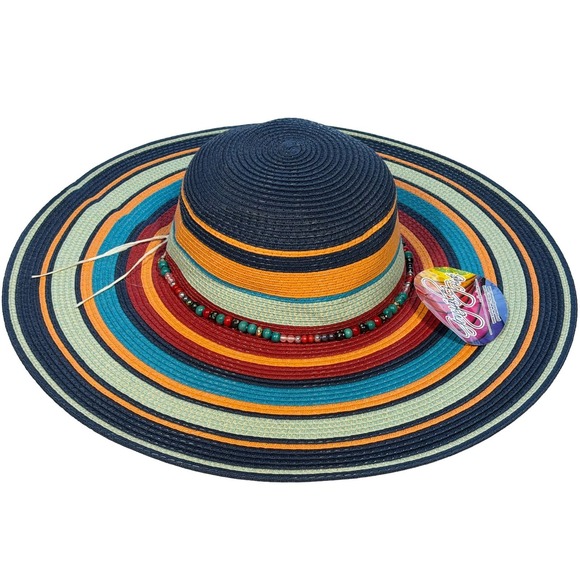 Gonzalez Hats Accessories - Sombrero Sun Hat Women's Colombiano Floppy Cruise Summer Boho Gypsy